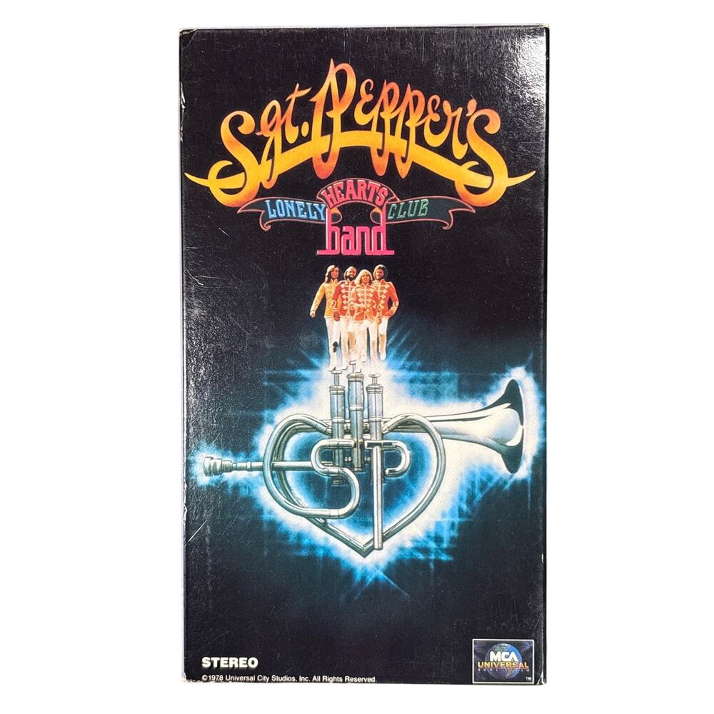 Sgt Pepper’s Lonely Hearts Club Band VHS Bee Gees Beatles MCA Vintage Movie